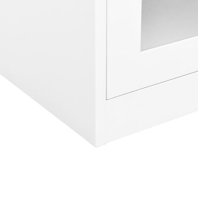 vidaXL fehér acél irodai szekrény 90 x 40 x 105 cm