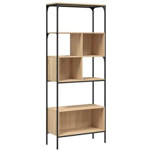 vidaXL 5 szintes sonoma t&ouml;lgy sz&iacute;nű fa k&ouml;nyvespolc 76 x 33 x 188,5 cm