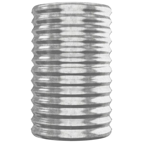 vidaXL ezüstszínű horganyzott acél kerti magaságyás 260x40x68 cm