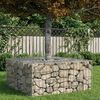 vidaXL Gabion emelt &aacute;gy Ez&uuml;st 100 x 100 x 40 cm Horganyzott ac&eacute;l