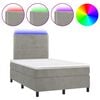 vidaXL vil&aacute;gossz&uuml;rke b&aacute;rsony rug&oacute;s &eacute;s LED-es &aacute;gy matraccal 120x200 cm