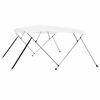 vidaXL feh&eacute;r n&eacute;gy&aacute;g&uacute; bimini tető 243 x 196 x 137 cm