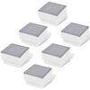 vidaXL 6 db be&eacute;p&iacute;thető LED f&eacute;ny 100 x 100 x 68 mm