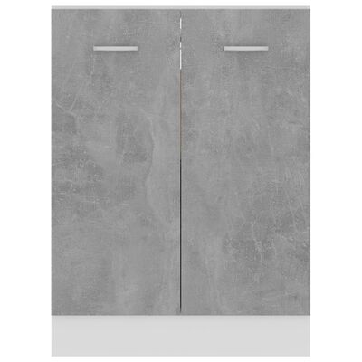 vidaXL betonszürke forgácslap alsószekrény 60 x 46 x 81,5 cm