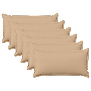 vidaXL P&aacute;rna huzat 6 pcs HOUTEN Kr&eacute;msz&iacute;nű 40 x 80 cm Műlensz&ouml;vet