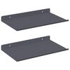 vidaXL Lebegő polc 2 pcs Antracit 30 x 18 x 2,5 cm Ac&eacute;l