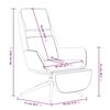 vidaXL vil&aacute;gossz&uuml;rke mikrosz&aacute;las sz&ouml;vet pihenőfotel l&aacute;btart&oacute;val