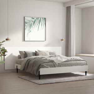vidaXL feh&eacute;r szerelt fa fali fejt&aacute;mla 240 x 1,5 x 80 cm