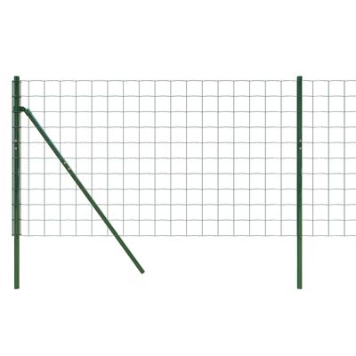 vidaXL zöld horganyzott acél drótkerítés 0,8 x 25 m