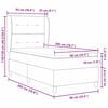 vidaXL Boxspring &aacute;gy matraccal S&ouml;t&eacute;tsz&uuml;rke 90x190 cm Sz&ouml;vet Kr&eacute;m