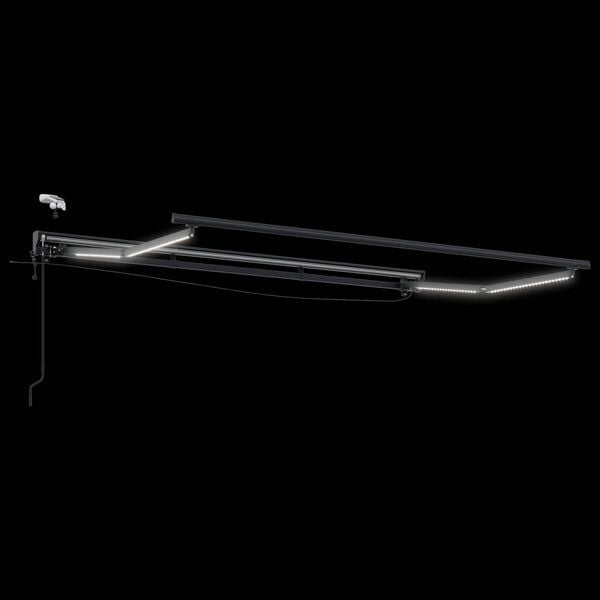 vidaXL Elektromos Kih&uacute;zhat&oacute; Napernyő K&eacute;k &eacute;s Feh&eacute;r 2,5 x 2 m