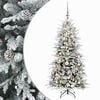 vidaXL Műanyag Hajtogat&oacute;s Kar&aacute;csonyfa 120 cm 150 LED Meleg feh&eacute;r