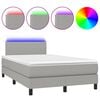 vidaXL vil&aacute;gossz&uuml;rke sz&ouml;vet rug&oacute;s &eacute;s LED-es &aacute;gy matraccal 120 x 200 cm