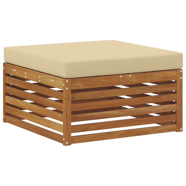 vidaXL K&uuml;lt&eacute;ri kanap&eacute; szett p&aacute;rn&aacute;val 5 pcs Term&eacute;szetes &eacute;s b&eacute;zs