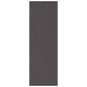 vidaXL Ajt&oacute;szőnyeg Fekete 60 x 180 cm Polipropil&eacute;n