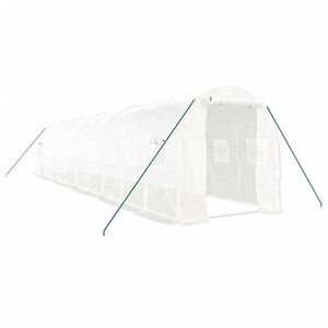 vidaXL feh&eacute;r ac&eacute;lv&aacute;zas melegh&aacute;z 20 m&sup2; 10 x 2 x 2 m