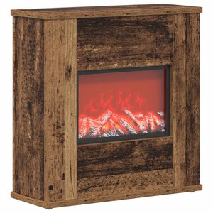 vidaXL Elektromos kandall&oacute; Antik Fa 47 x 18 x 48 cm Szerelt fa