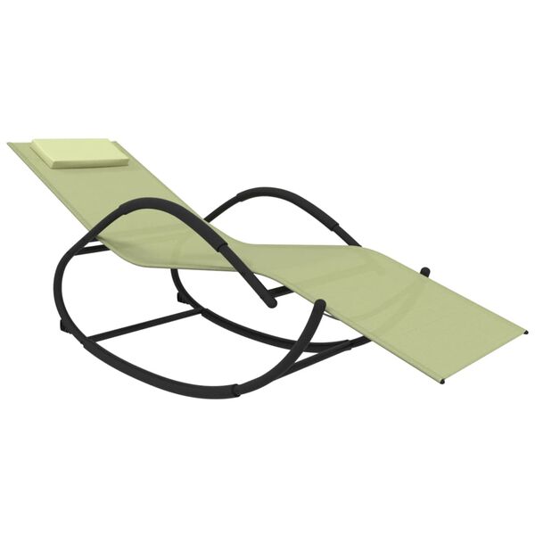 vidaXL kr&eacute;msz&iacute;nű ac&eacute;l &eacute;s textil&eacute;n hint&aacute;z&oacute; napoz&oacute;&aacute;gy