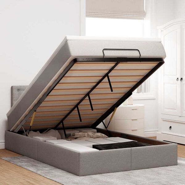 vidaXL oszm&aacute;n &aacute;gykeret matraccal t&oacute;psz&iacute;n 120x190 sz&ouml;vet