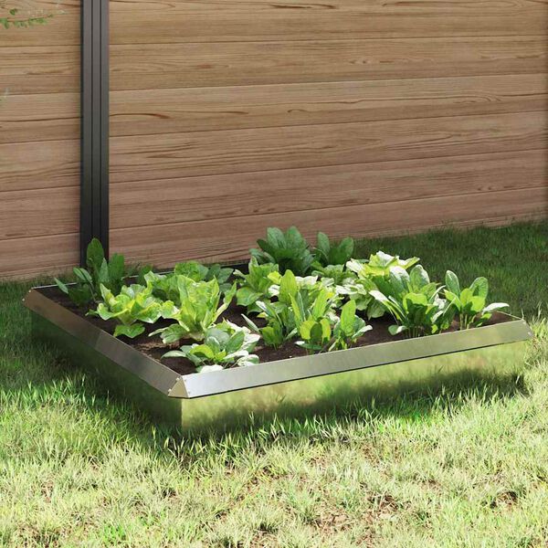 vidaXL Csiga ker&iacute;t&eacute;sek 8 pcs Ez&uuml;st Horganyzott ac&eacute;l