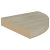 vidaXL 4 db t&ouml;lgysz&iacute;nű MDF lebegő sarokpolc 25x25x3,8 cm