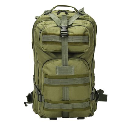 vidaXL olívazöld katonai hátizsák 50 L