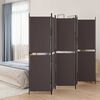 vidaXL 5 paneles barna sz&ouml;vet parav&aacute;n 250x180 cm