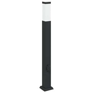 vidaXL oszlopl&aacute;mpa konnektorral 80 cm fekete IP44