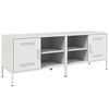 vidaXL 2 db feh&eacute;r ac&eacute;l TV-szekr&eacute;ny 68 x 39 x 50,5 cm