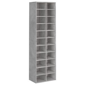 vidaXL betonsz&uuml;rke szerelt fa cipősszekr&eacute;ny 54 x 34 x 183 cm