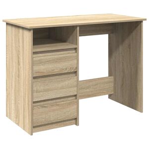 vidaXL sonoma t&ouml;lgy sz&iacute;nű szerelt fa &iacute;r&oacute;asztal 102 x 50 x 75 cm