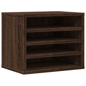 vidaXL barna t&ouml;lgy sz&iacute;nű szerelt fa asztali szervező 36x26x29,5 cm