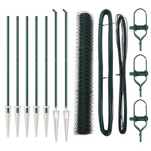 vidaXL Hatsz&ouml;gletű ker&iacute;t&eacute;s oszlopokkal 10 x 1 m PVC-bevonatos ac&eacute;l