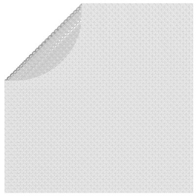 vidaXL szürke napelemes lebegő PE medencefólia 488 cm