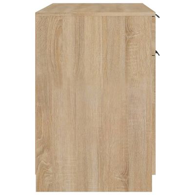 vidaXL sonoma-tölgyszínű szerelt fa íróasztal 100 x 50 x 75 cm