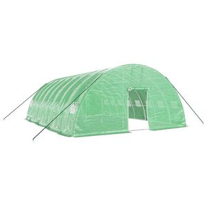 vidaXL z&ouml;ld ac&eacute;lv&aacute;zas melegh&aacute;z 48 m&sup2; 8 x 6 x 2,85 m