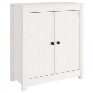 vidaXL feh&eacute;r t&ouml;m&ouml;r fenyőfa t&aacute;lal&oacute;szekr&eacute;ny 70 x 35 x 80 cm