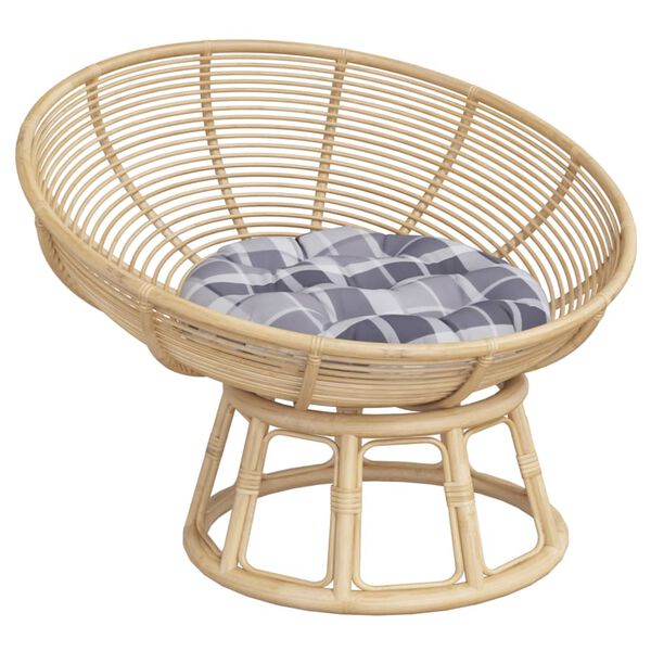 vidaXL sz&uuml;rke kock&aacute;s oxford-sz&ouml;vet kerek p&aacute;rna &Oslash; 60 x 11 cm