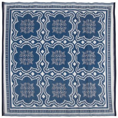 Esschert Design kék és fehér kültéri szőnyeg 151,5 cm OC23