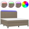 vidaXL t&oacute;psz&iacute;nű sz&ouml;vet rug&oacute;s &eacute;s LED-es &aacute;gy matraccal 180 x 200 cm