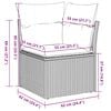 vidaXL 11 r&eacute;szes sz&uuml;rke polyrattan kerti &uuml;lőgarnit&uacute;ra p&aacute;rn&aacute;kkal