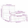 vidaXL Boxrug&oacute;s &aacute;gy matracmal fejt&aacute;ml&aacute;val Kr&eacute;m 140 x 190 cm sz&ouml;vet