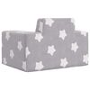 vidaXL világosszürke csillagmintás puha plüss gyerekkanapé