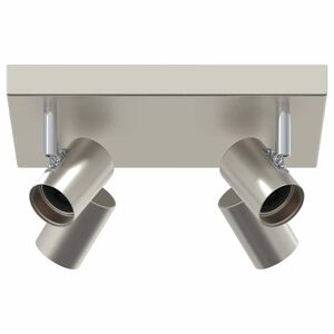 vidaXL Mennyezeti spotl&aacute;mpa Nikkel 26,5 x 26 x 11,5 cm F&eacute;m