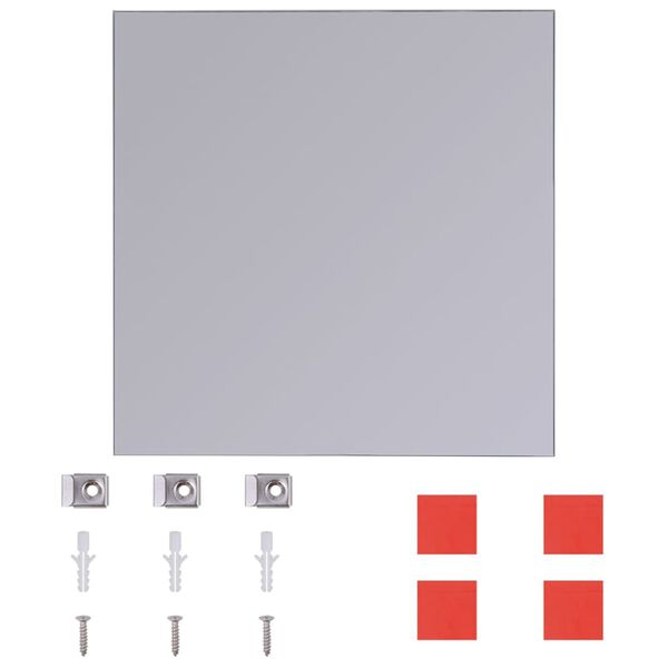 vidaXL 8 db keret nélküli tükörcsempe 20,5 cm