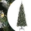 vidaXL Mű kar&aacute;csonyfa 300 LED-del Z&ouml;ld 180 cm PVC &eacute;s Műanyag &eacute;s Ac&eacute;l