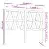 vidaXL fehér tömör fenyőfa ágyfejtámla 156 x 4 x 100 cm