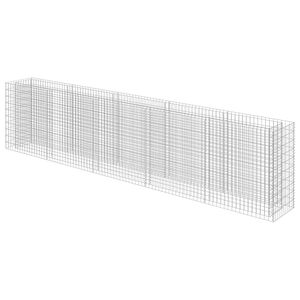 vidaXL horganyzott ac&eacute;l gabion magas&aacute;gy&aacute;s 450 x 50 x 100 cm