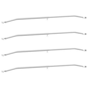 vidaXL Takar&oacute;fesz&iacute;tő elem ut&aacute;nfut&oacute;khoz 4 pcs Ez&uuml;st 100-145 cm