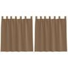 vidaXL 2 db vil&aacute;gosbarna f&aacute;tyolf&uuml;gg&ouml;ny&ouml;k hurokkal 140x140 cm